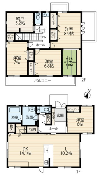区画図／間取り