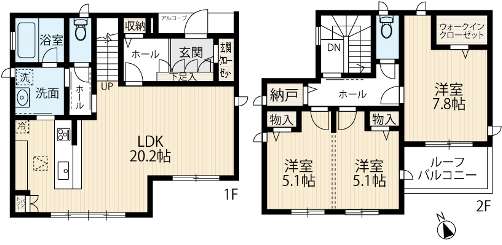 区画図／間取り