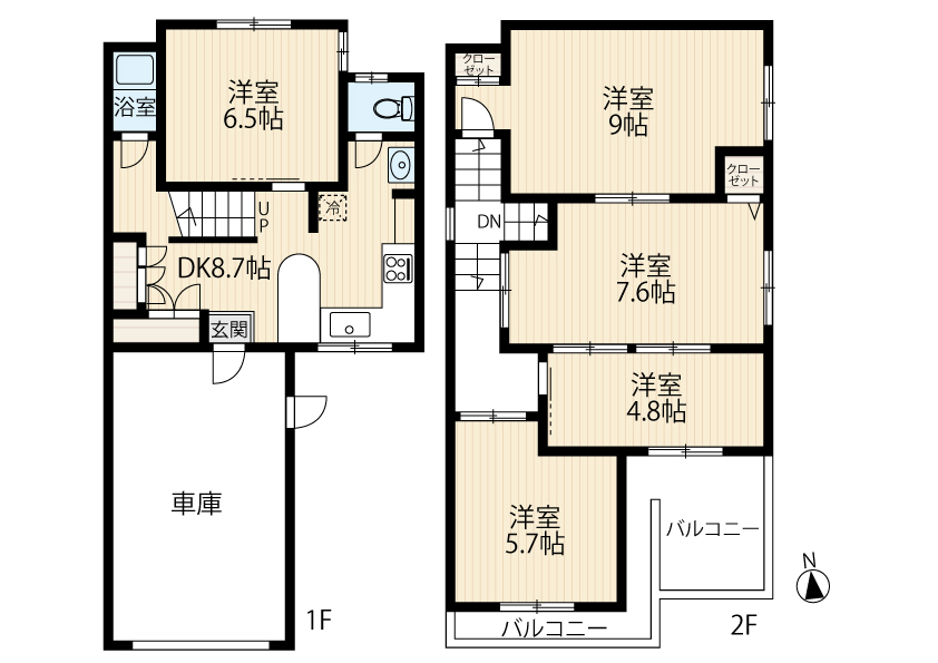 区画図／間取り