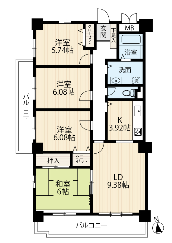区画図／間取り