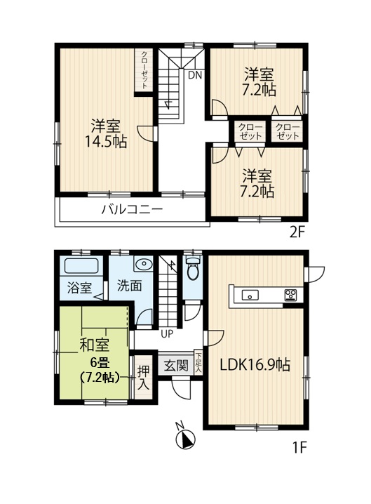 区画図／間取り