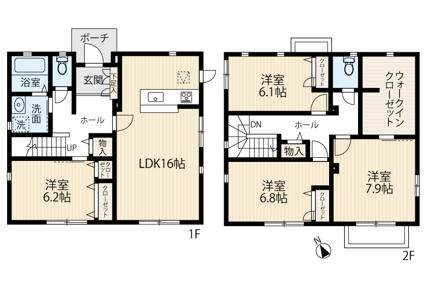 区画図／間取り
