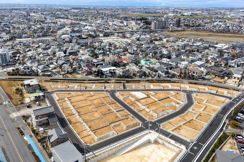 【豊田若林東町】航空図
分譲地より南西方向・若林駅方面