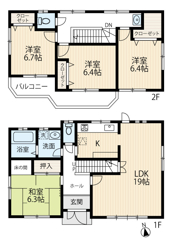 区画図／間取り