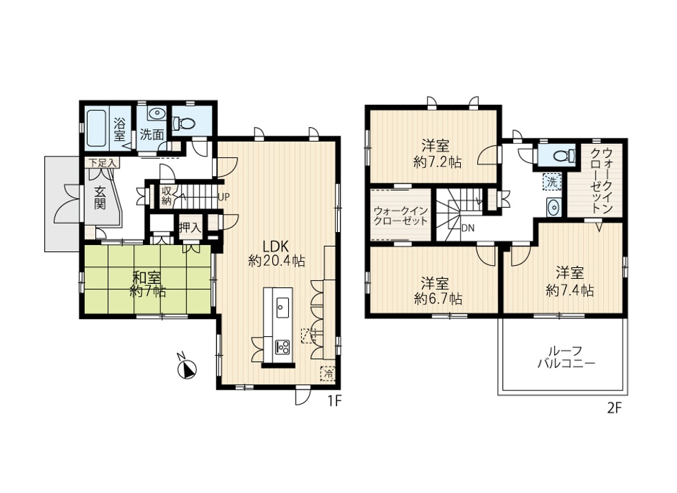 区画図／間取り