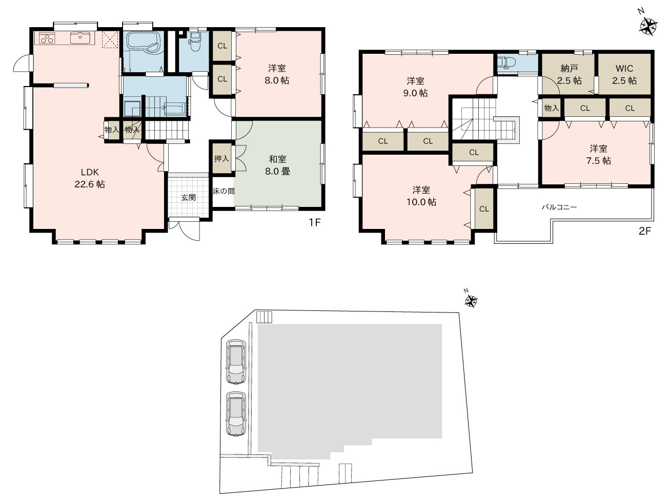 区画図／間取り