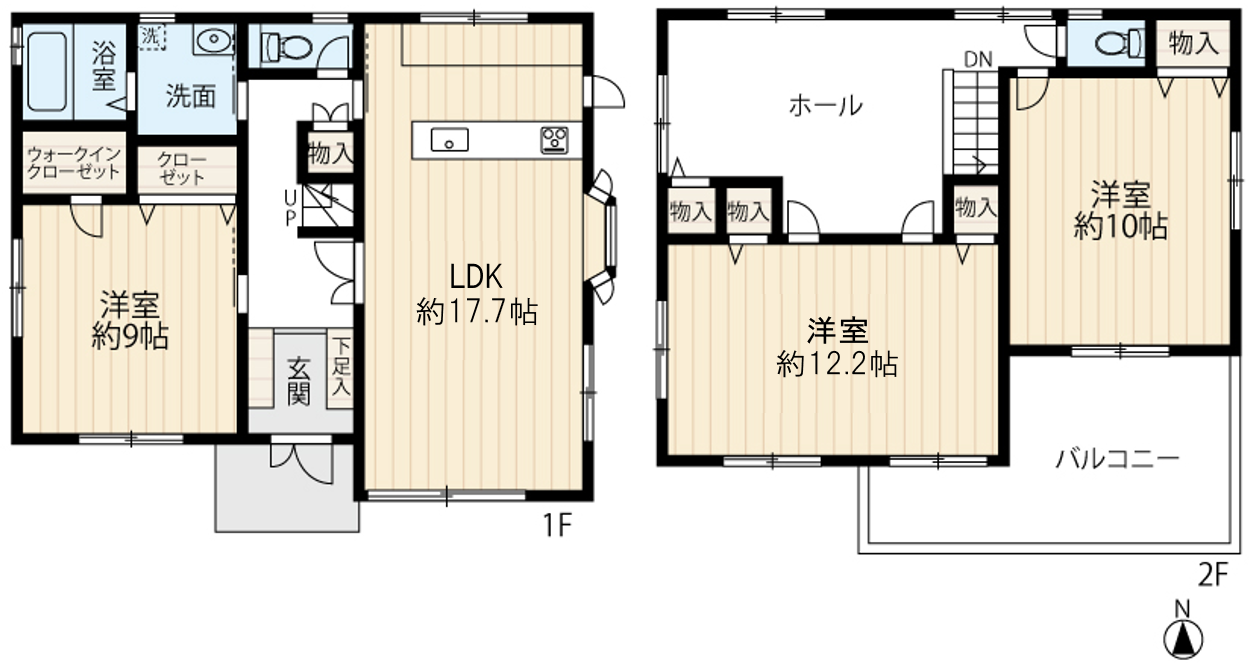 区画図／間取り