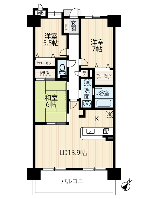 区画図／間取り