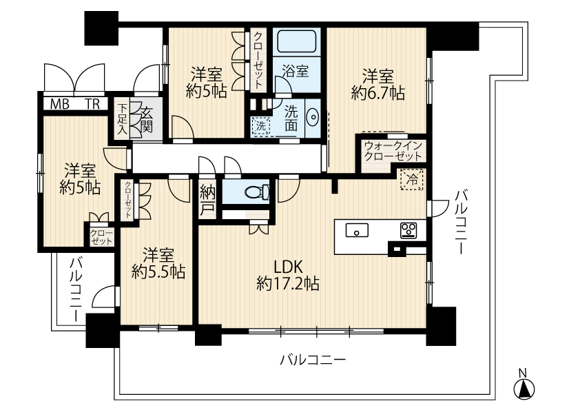 区画図／間取り