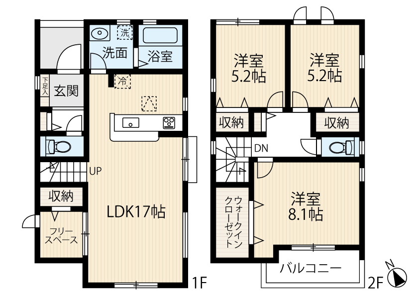 区画図／間取り