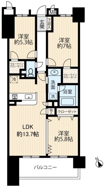 区画図／間取り
