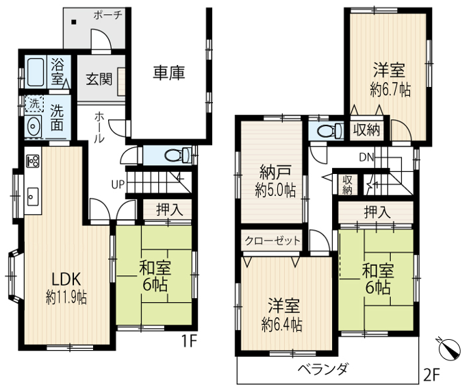 区画図／間取り