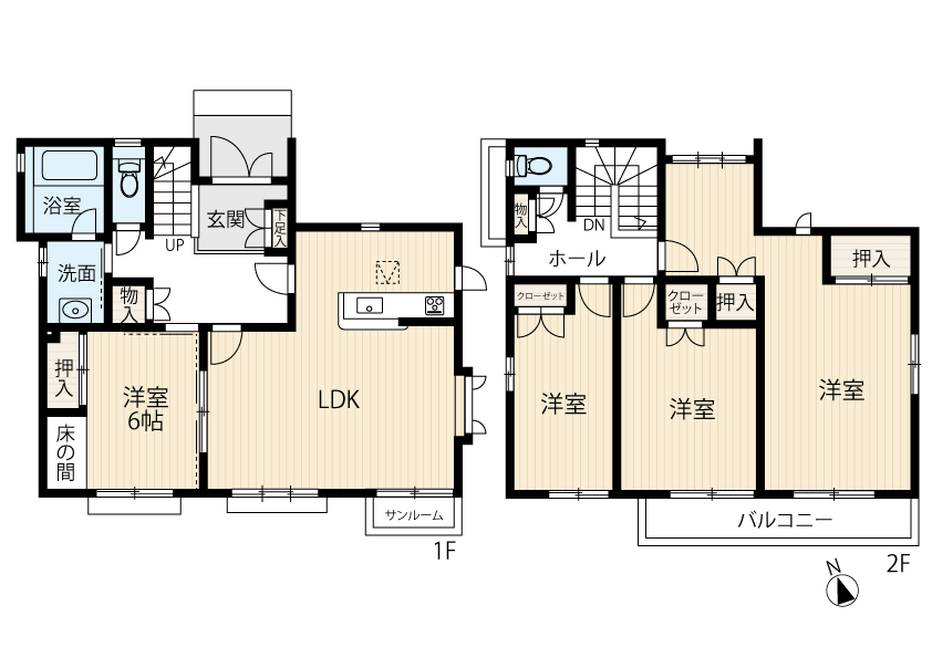 区画図／間取り