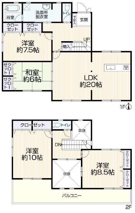 区画図／間取り