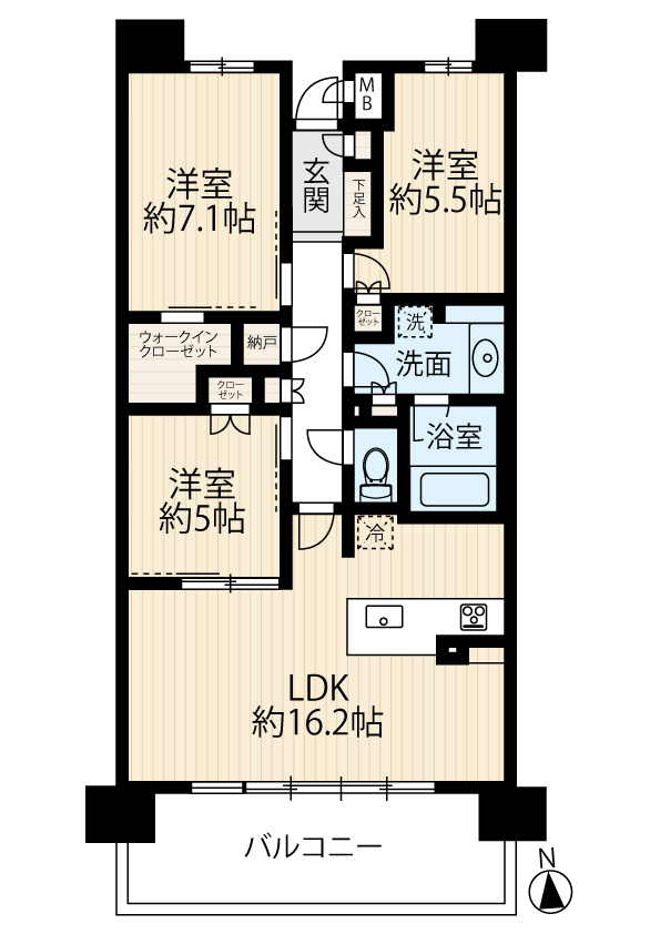 区画図／間取り