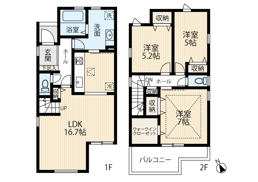 区画図／間取り