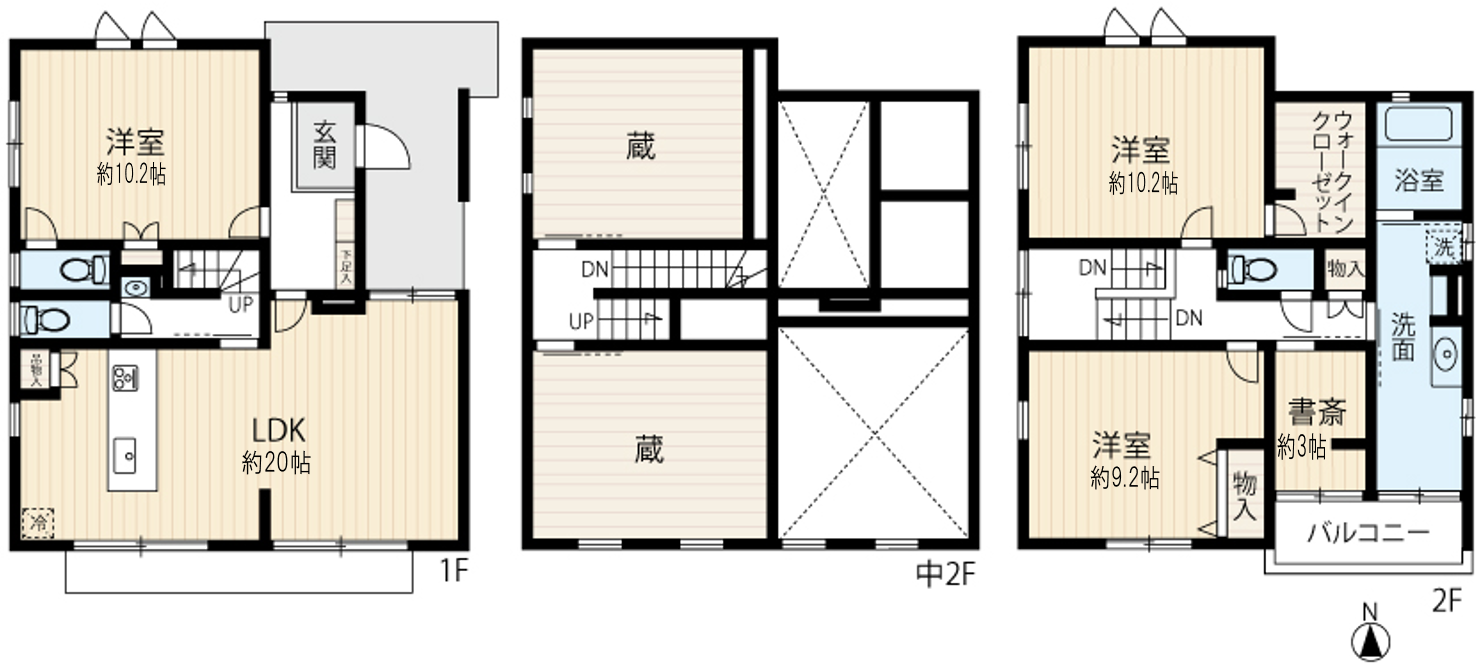 区画図／間取り