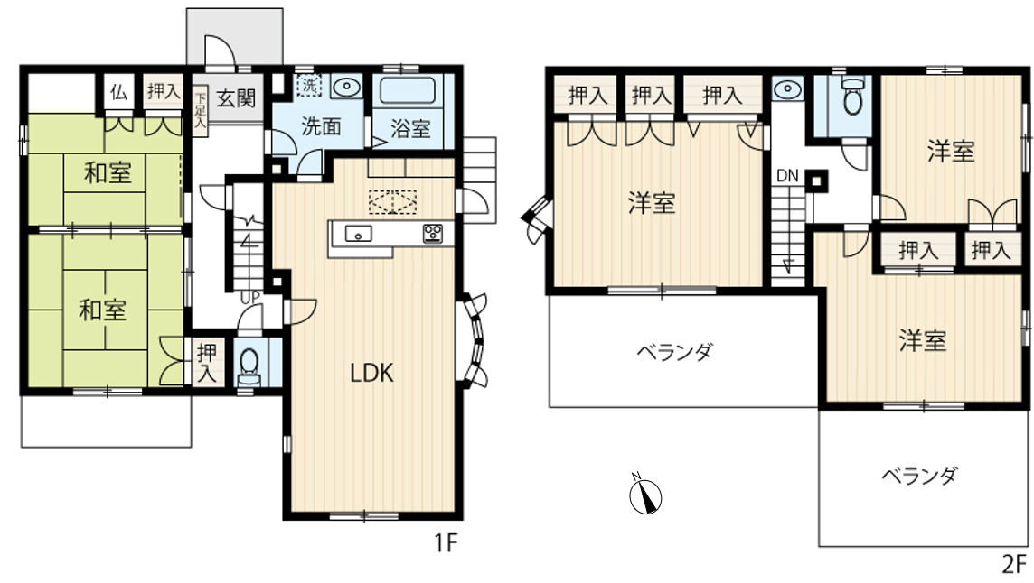 区画図／間取り