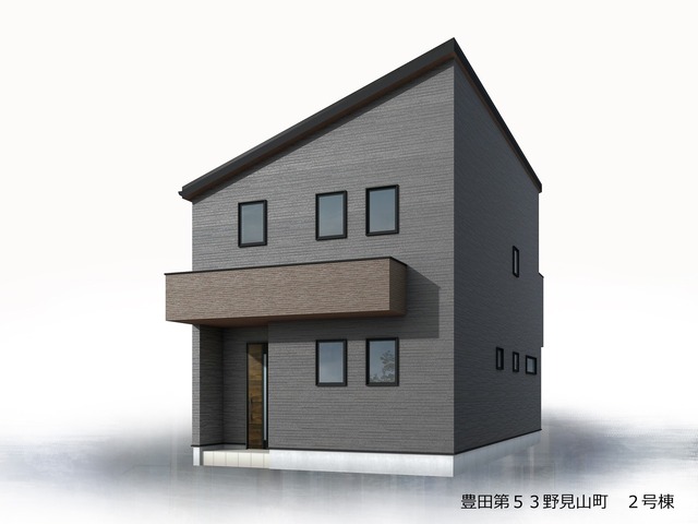 ●2号棟　完成予定図 敷地面積約44坪、建物面積約31坪。