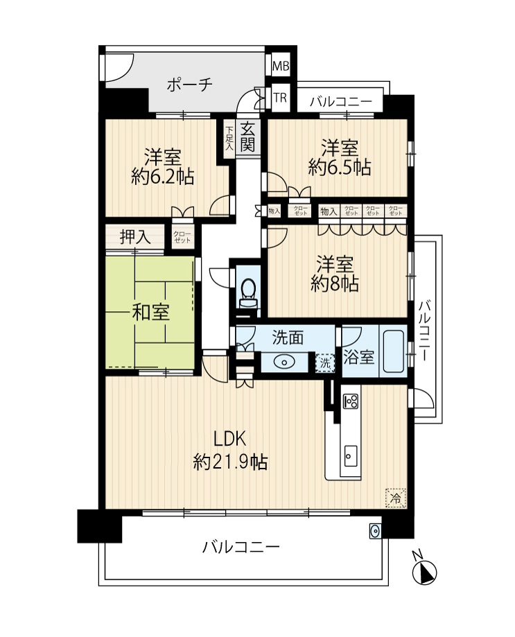 区画図／間取り