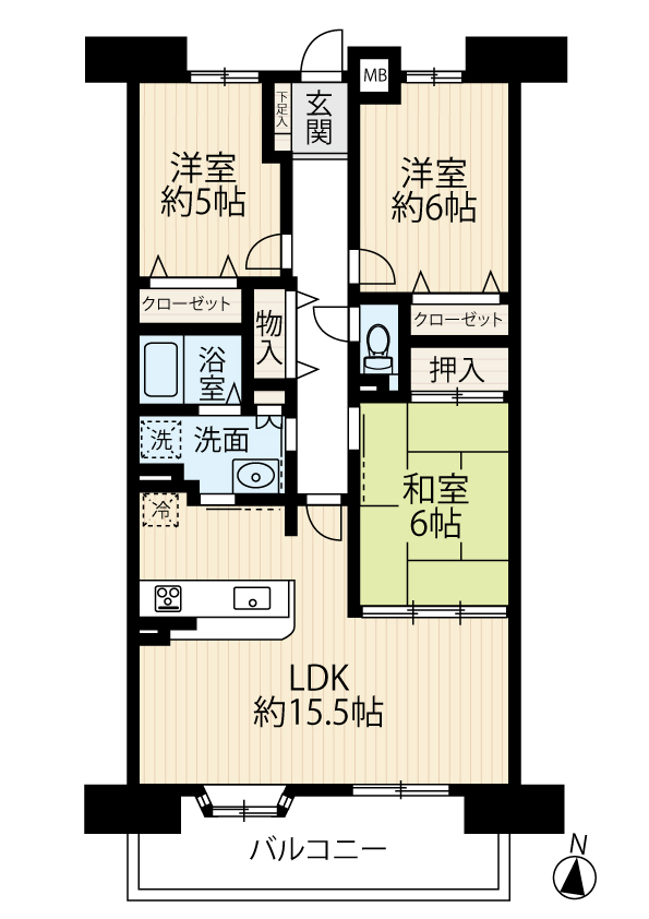 区画図／間取り