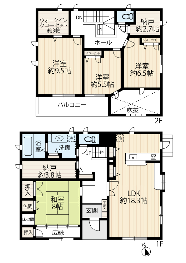 区画図／間取り