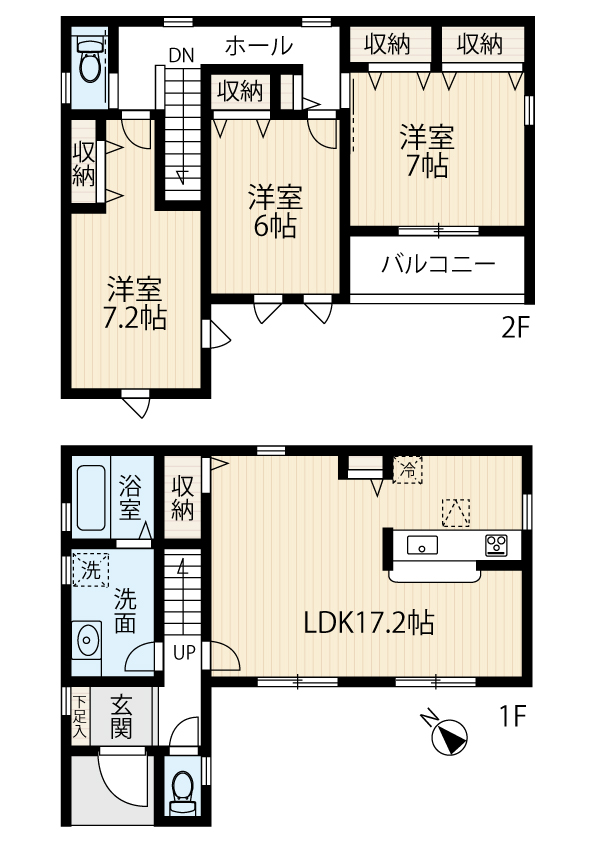 区画図／間取り