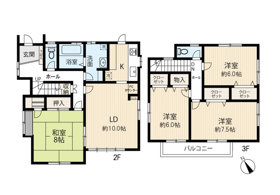 区画図／間取り