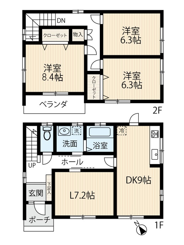 区画図／間取り