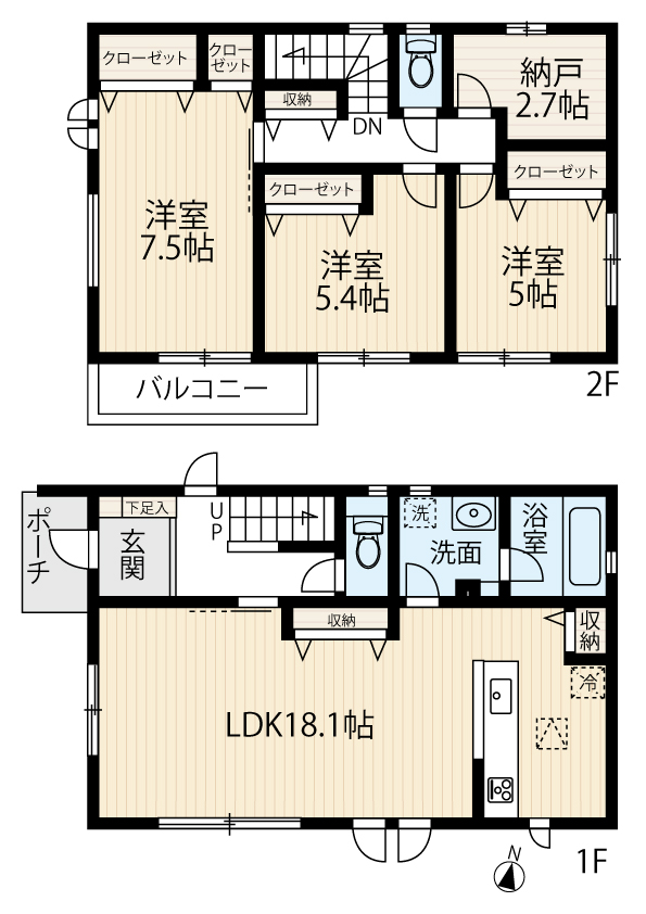区画図／間取り