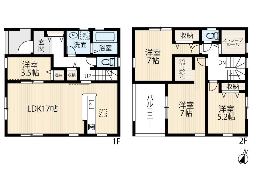 区画図／間取り