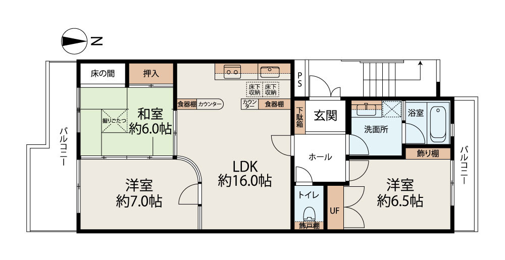 区画図／間取り
