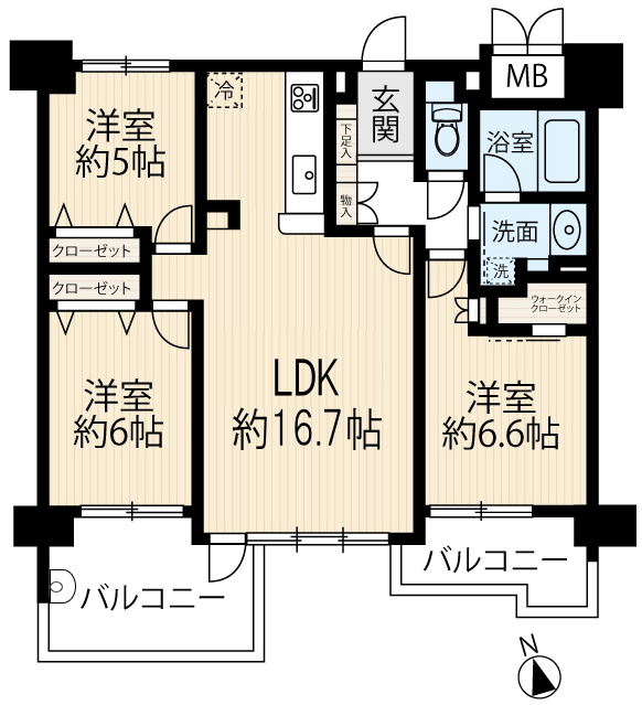 区画図／間取り