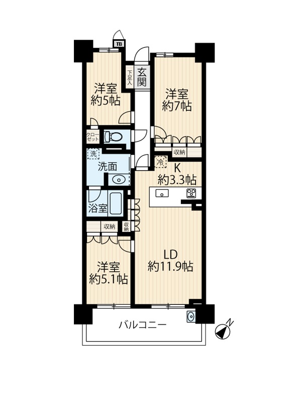 区画図／間取り