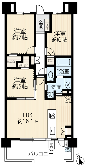 区画図／間取り