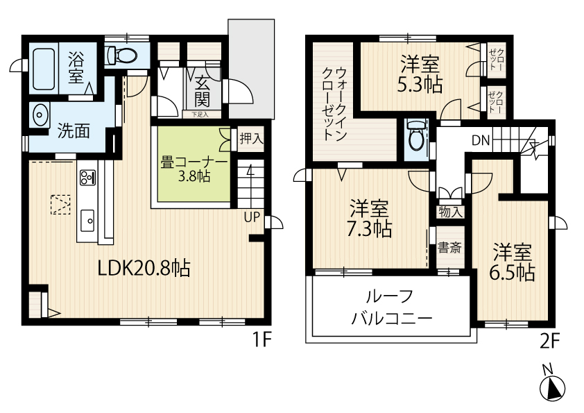 区画図／間取り