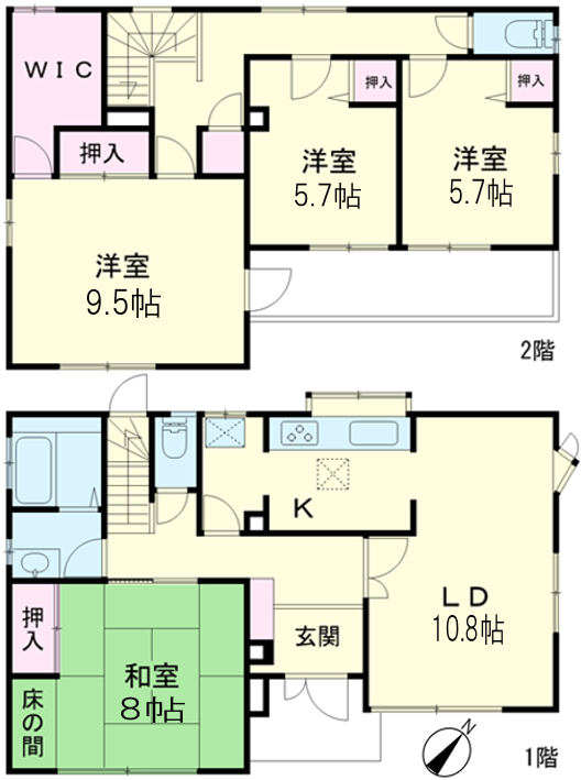 区画図／間取り