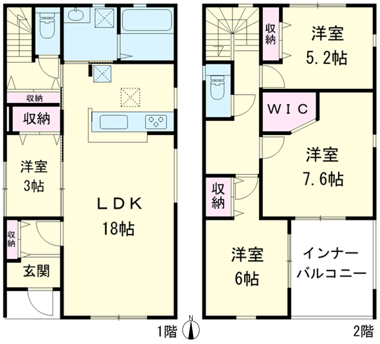 区画図／間取り