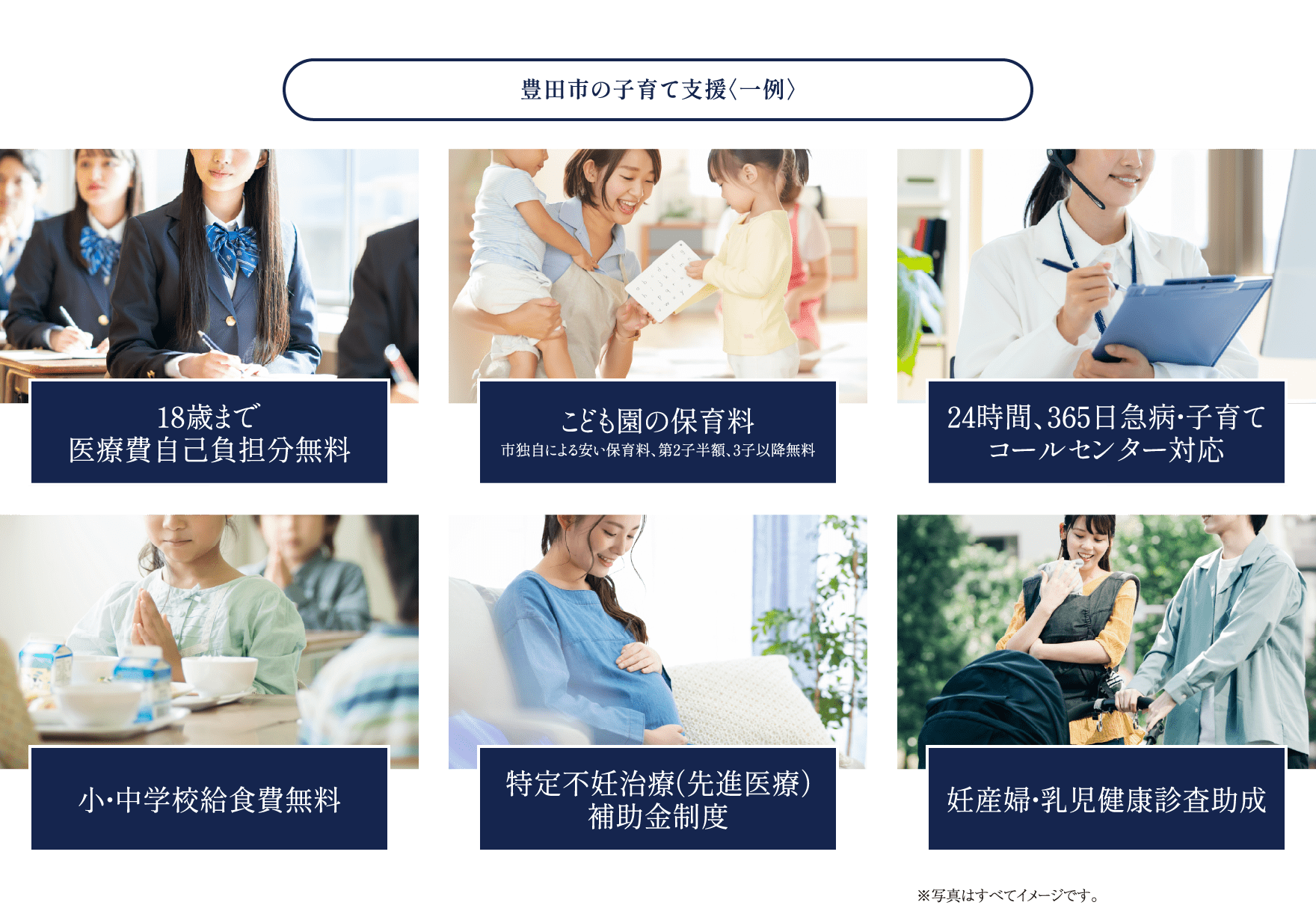 豊田市の子育て支援〈一例〉