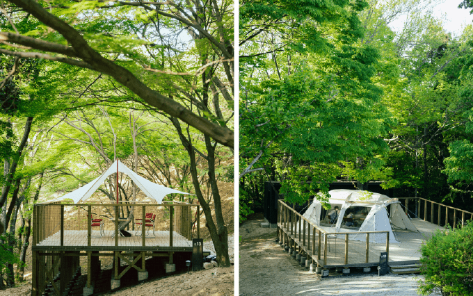 キャンプデッキエリア