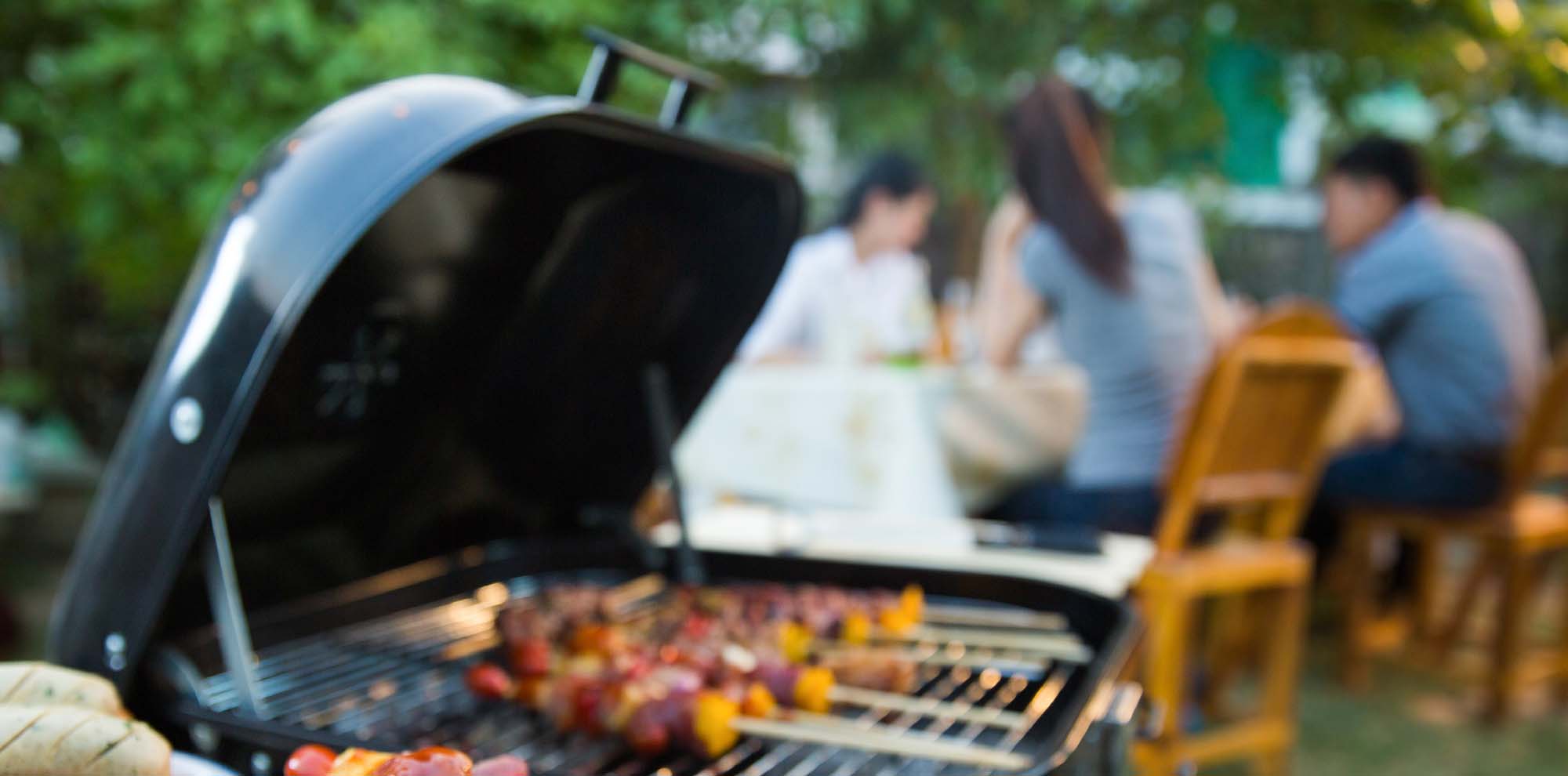 休日。ゆとりのテラスが、BBQ席に早変わり。