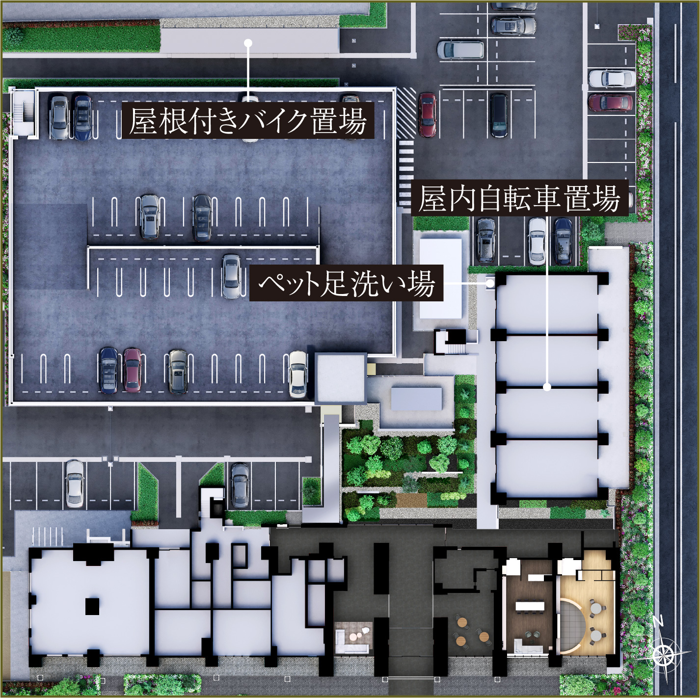 1F敷地配置図