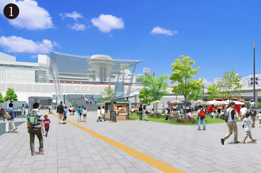 豊田市駅東口まちなか広場